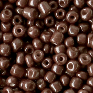 Rocailles 4mm chocolate brown, 20 gram